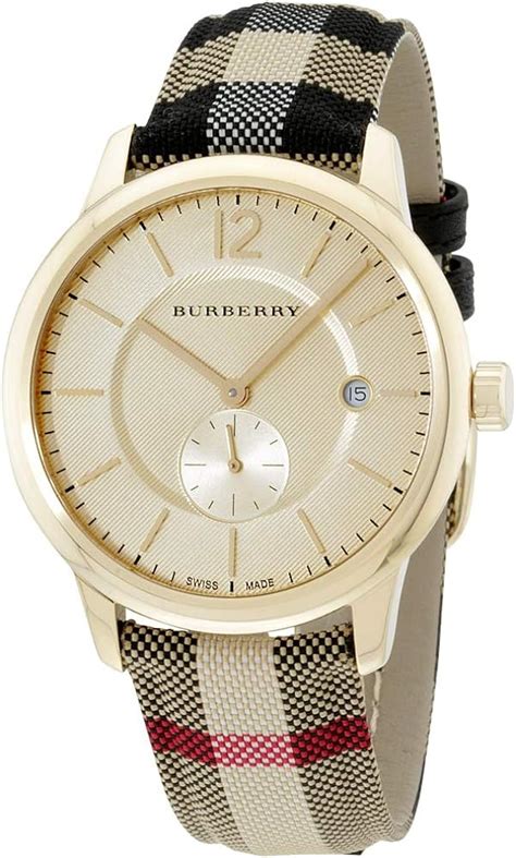 gold burberry watch